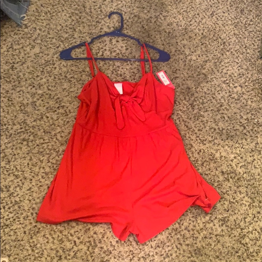 Red romper